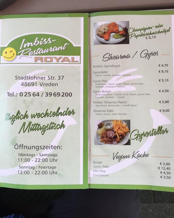 Verwohlt Imbiss Restaurant Royal GmbH